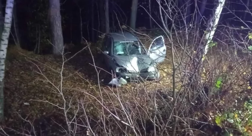 Wypadek nie daleko Wilczego Jaru