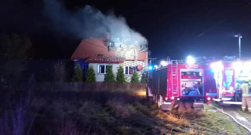 Pożar budynku mieszkalnego w Lalikach
