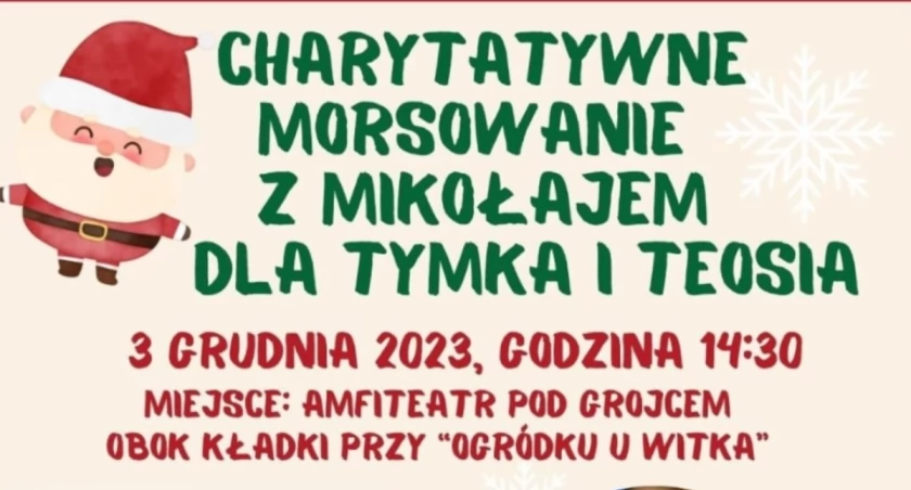 Charytatywne Morsowanie z Mikołajem dla Tymka i Teosia.