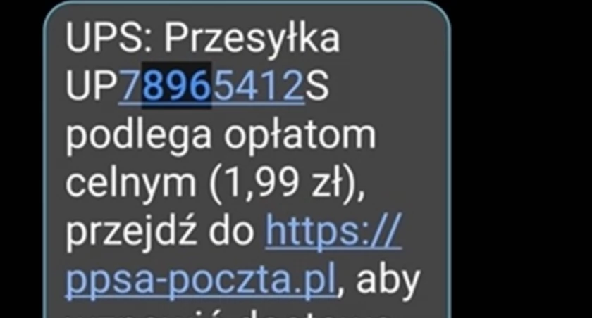 Uważaj na smsy dotyczące rzekomych dopłat do przesyłek kurierskich