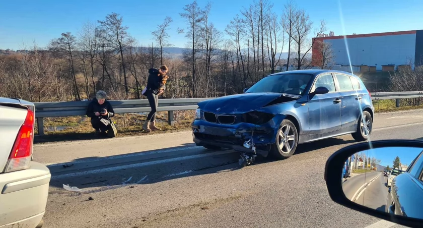 Wypadek za Merkury Market w stronę Pietrzykowic