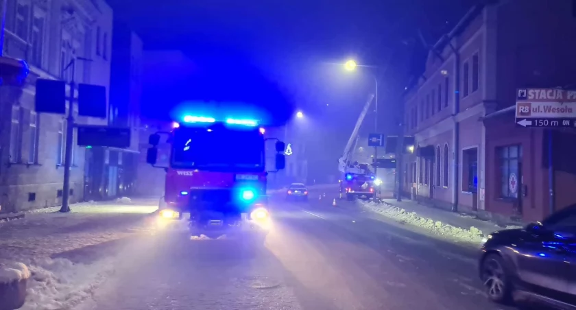 Pożar sadzy na ulicy Dworcowej 