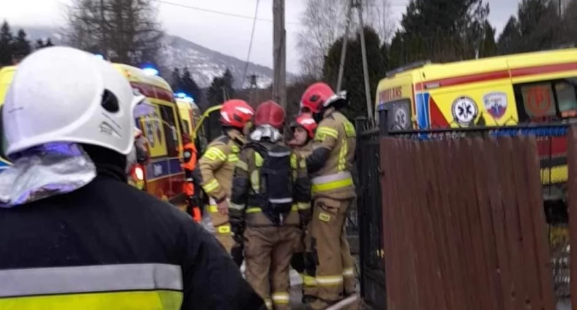 Pożar kotłowni w Sopotni Małej. Na miejscu lądował LPR (aktualizacja)