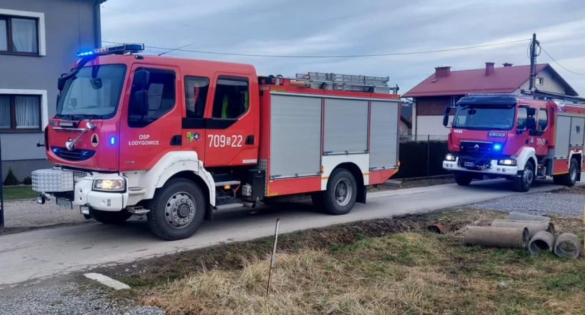 Wyciek gazu w Łodygowicach 