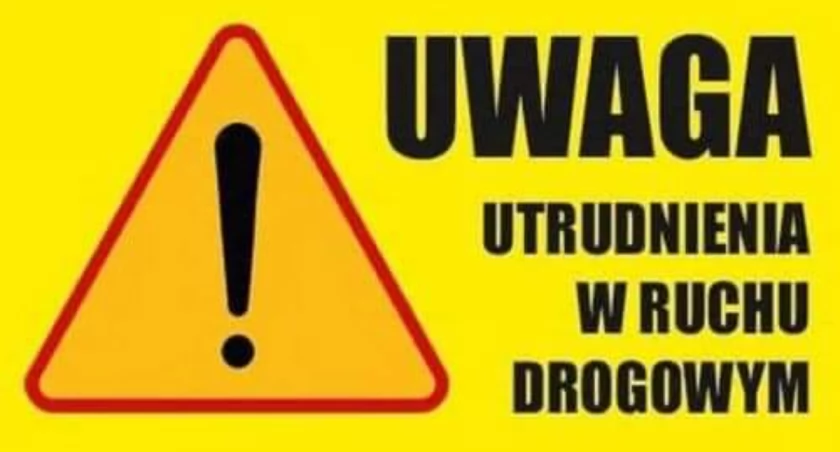 Utrudnienia na drodze powiatowej 1415S 