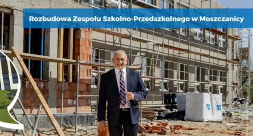 Trwa rozbudowa Zespołu Szkolno-Przedszkolnego Nr 1 w Moszczanicy 