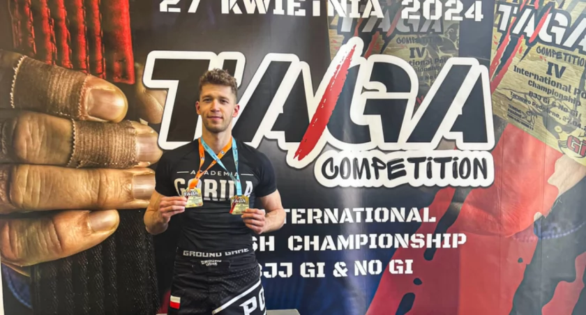 Bielski policjant podwójnym mistrzem Polski w Jiu-Jitsu 