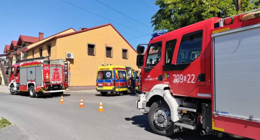 Potrącenie rowerzysty w Łodygowicach 
