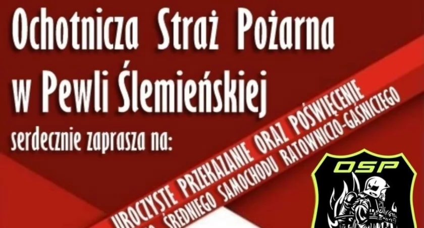 Uroczyste przekazanie nowego samochodu Ratowniczo-Gaśniczego 
