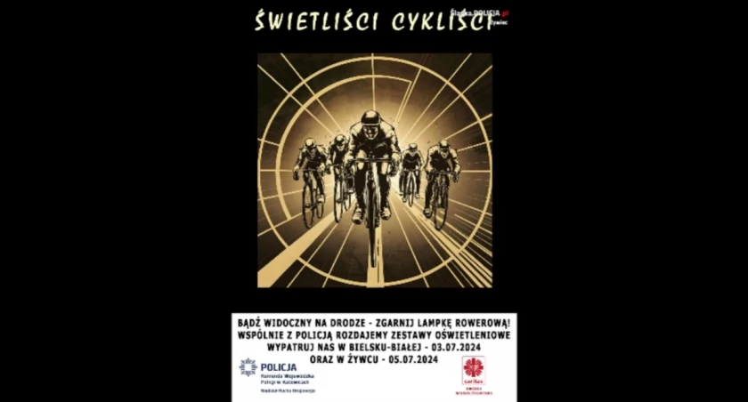 Świetliści Cykliści. Akcja Policji i Caritas Polska