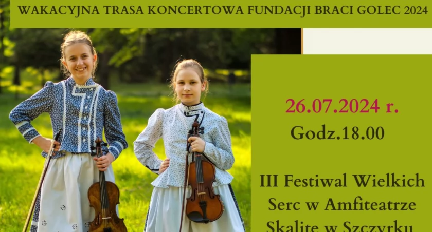 Zaproszenie na Koncerty Fundacji Braci Golec