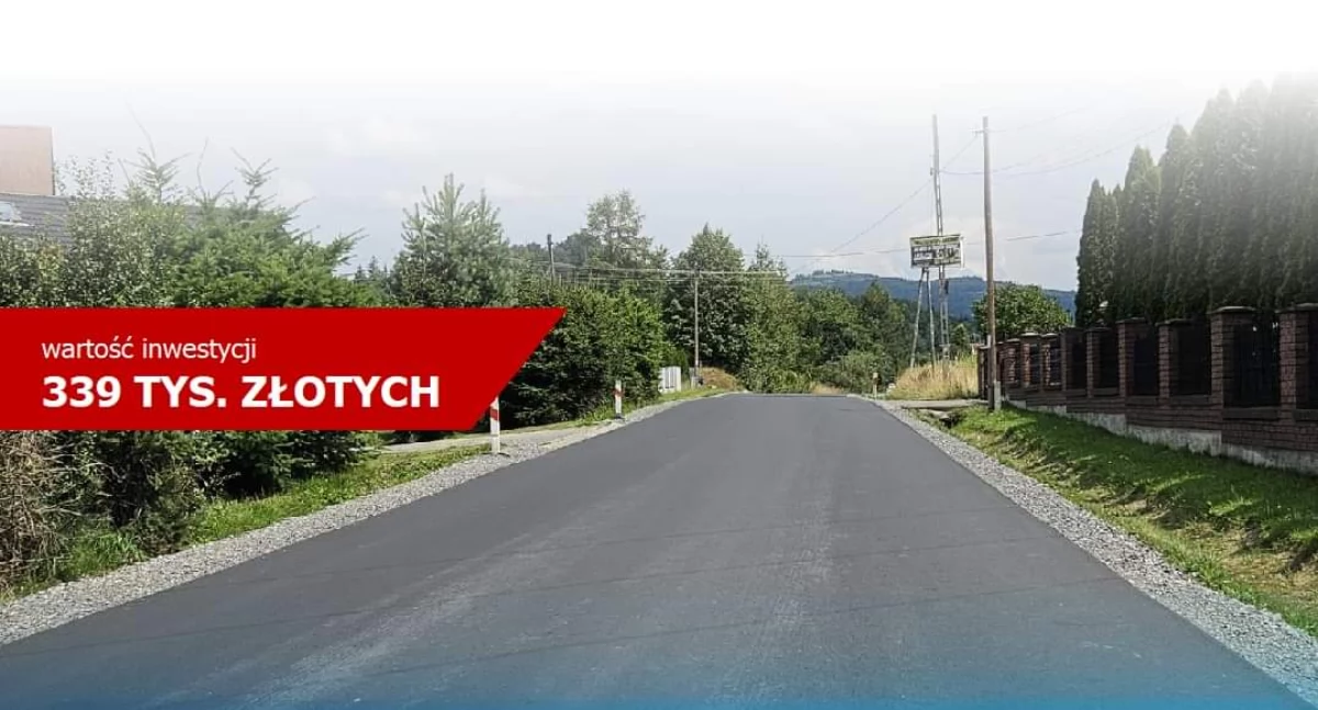 Remont drogi powiatowej nr 1425 S w Bystrej zakończony