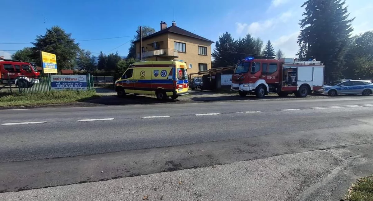 Interwencja OSP Łodygowice na ul. Żywieckiej: Otwarcie Mieszkania