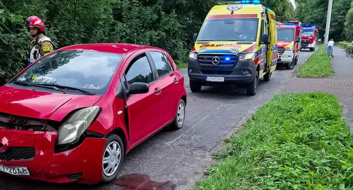 Wypadek drogowy w Węgierskiej Górce: Trzy osoby poszkodowane