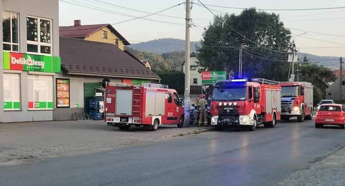 Wyciek gazu propan-butan w Wieprzu – natychmiastowa akcja służb ratunkowych