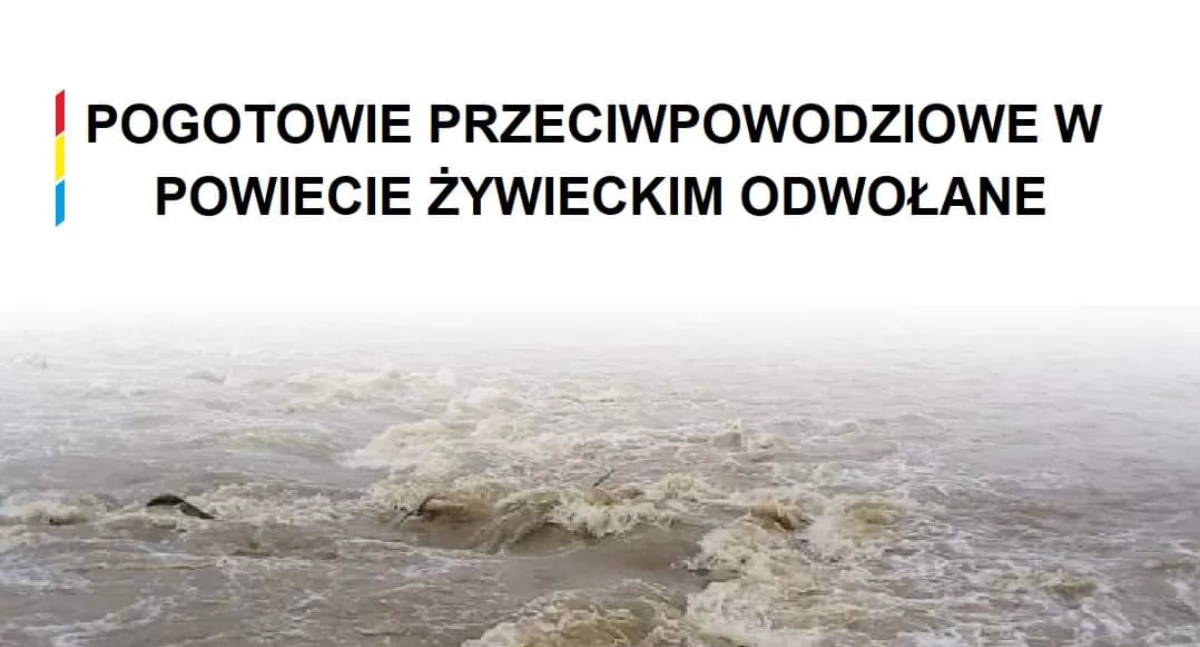 Starosta Żywiecki odwołuje pogotowie przeciwpowodziowe