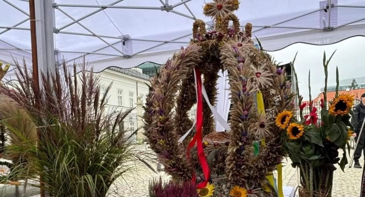 Gmina Łękawica z wyróżnieniem na Dożynkach Prezydenckich 2024