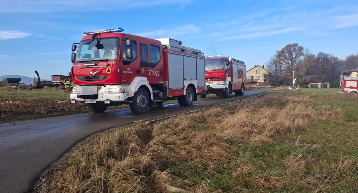 Pożar budynku mieszkalnego w Pietrzykowicach