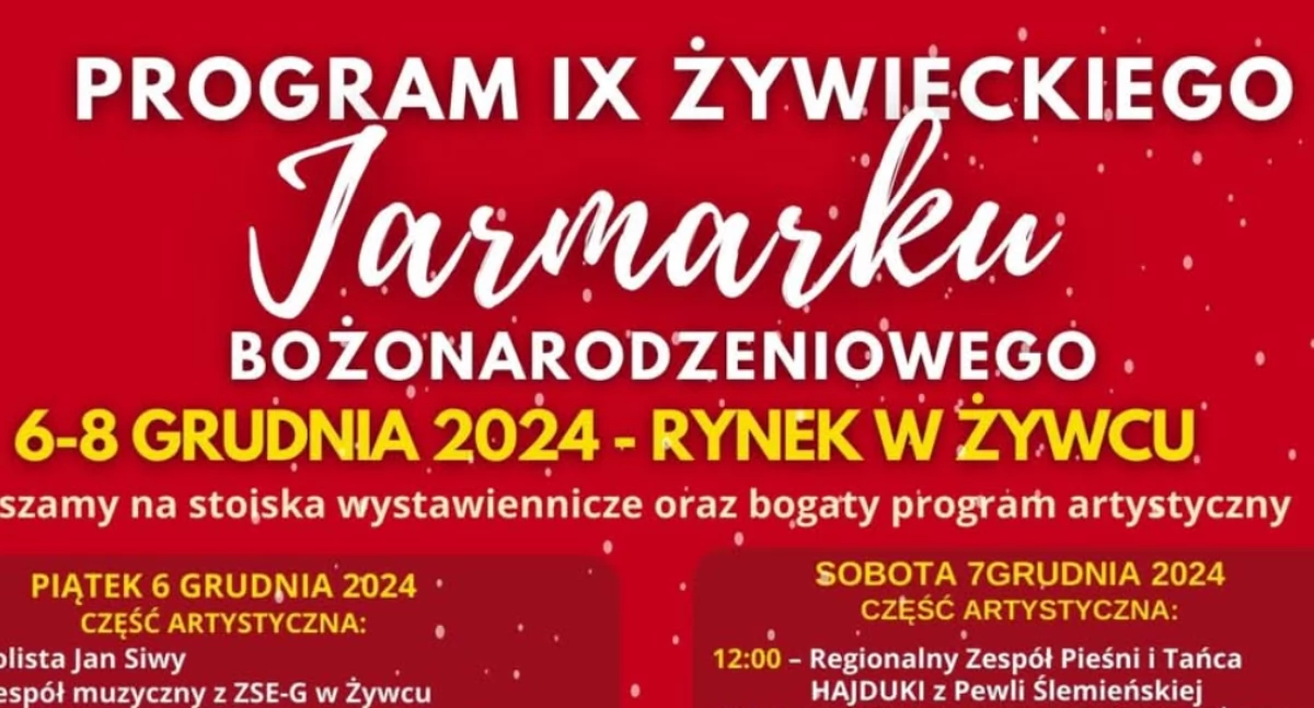IX Żywiecki Jarmark Bożonarodzeniowy – Magia Świąt na Rynku!
