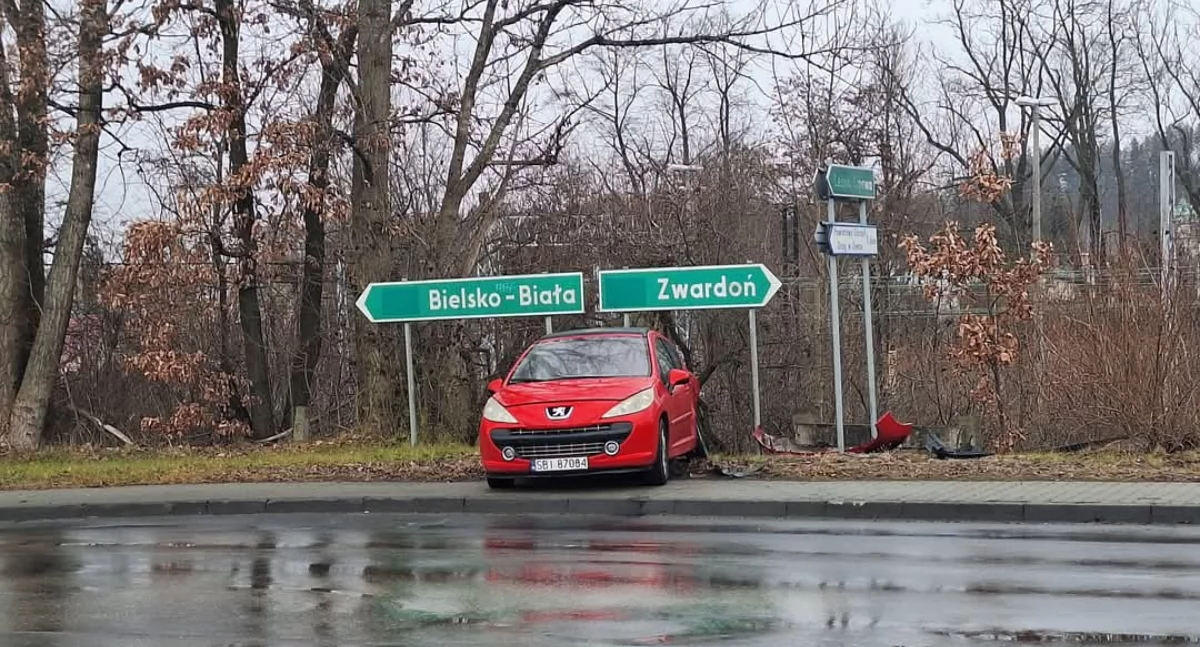 Kolizja na ul. Armii Krajowej w Żywcu – interwencja służb