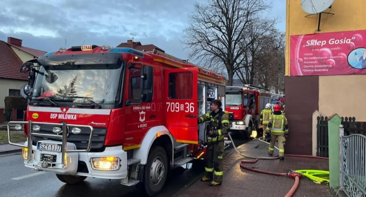 Pożar kotłowni w Milówce – jedna osoba poszkodowana
