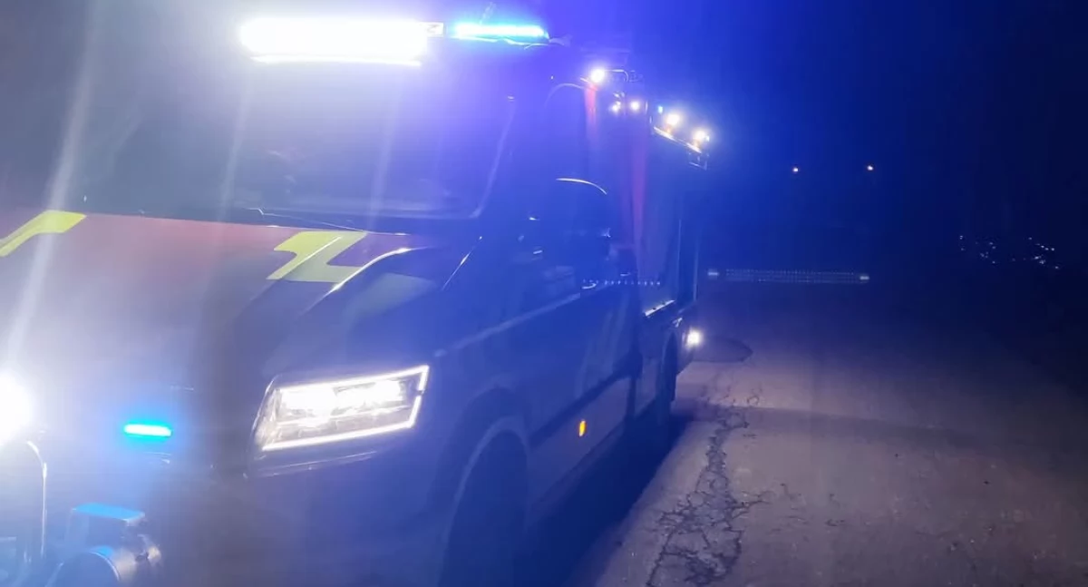 Alarm OSP Rycerka Górna – powalone drzewo na drodze