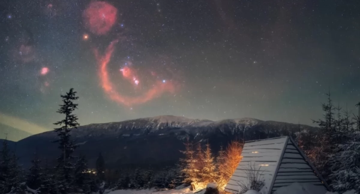 Skarby Oriona nad Królową Beskidów – polska fotografia wyróżniona przez NASA
