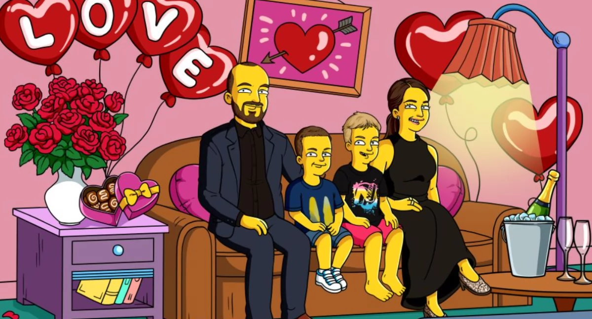 Wyjątkowe Portrety w Stylu Simpsonów Malowane Ręcznie z Twojego Zdjęcia