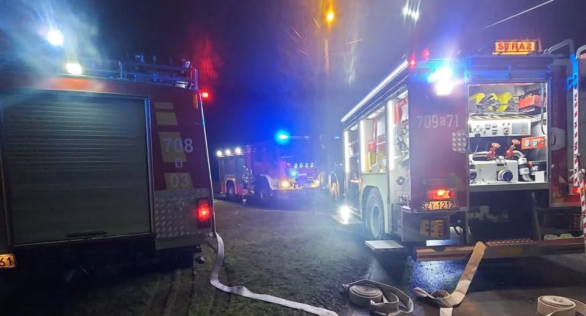 Pożar poddasza budynku mieszkalnego w Ujsołach