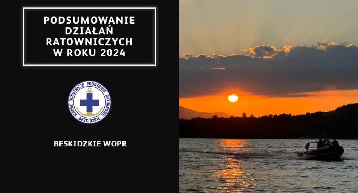 Bezpieczeństwo na wodzie: Podsumowanie działań Beskidzkiego WOPR w 2024 roku