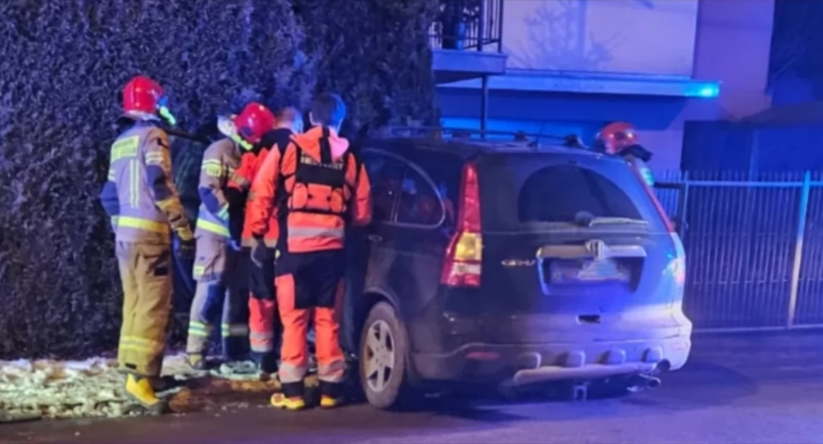 Wypadek na ul. Klonowej w Żywcu – droga zablokowana