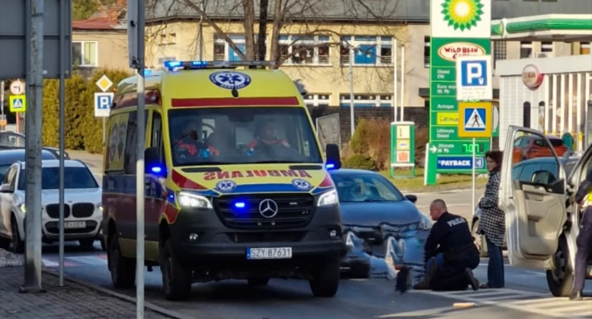 Potrącenie na przejściu dla pieszych na Alei Marszałka Piłsudskiego