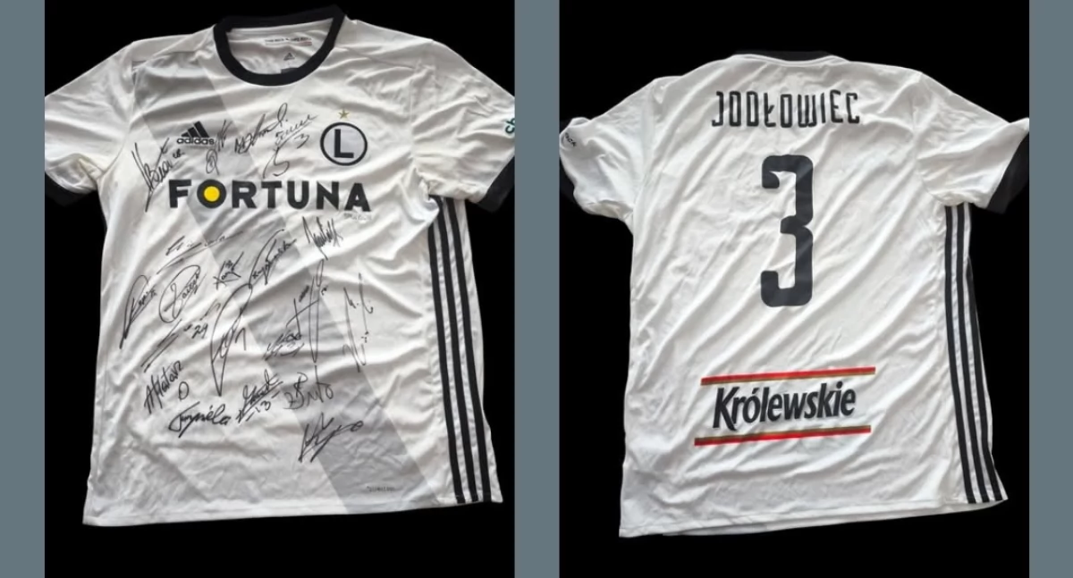 Licytacja charytatywna koszulki Legii Warszawa z autografami – pomóż w walce o zdrowie!