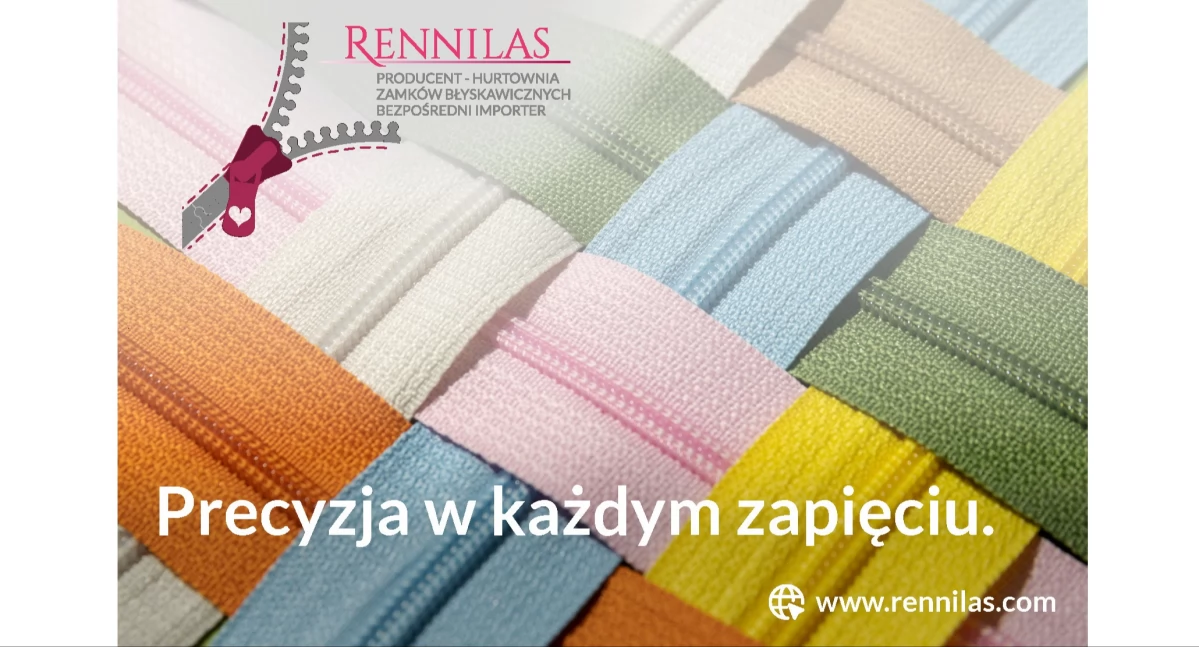 Zamki błyskawiczne, suwaki i taśmy suwakowe - Hurtownia Rennilas.