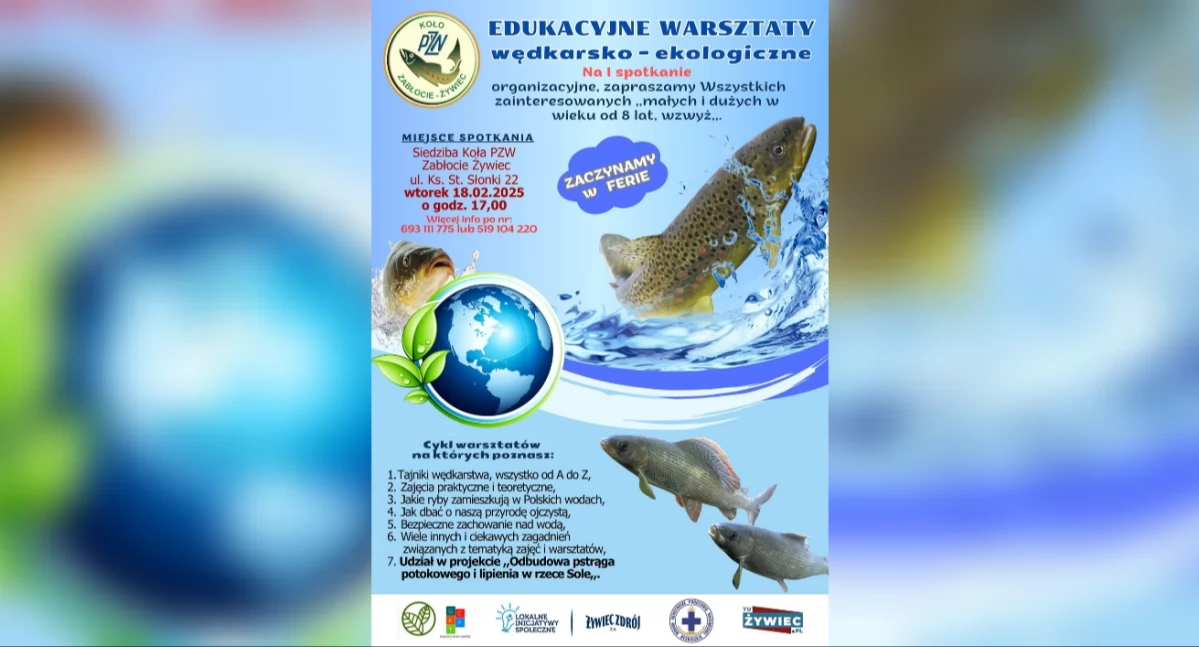Edukacyjne Warsztaty Wędkarsko-Ekologiczne w Żywcu – pasja, przygoda, wiedza!