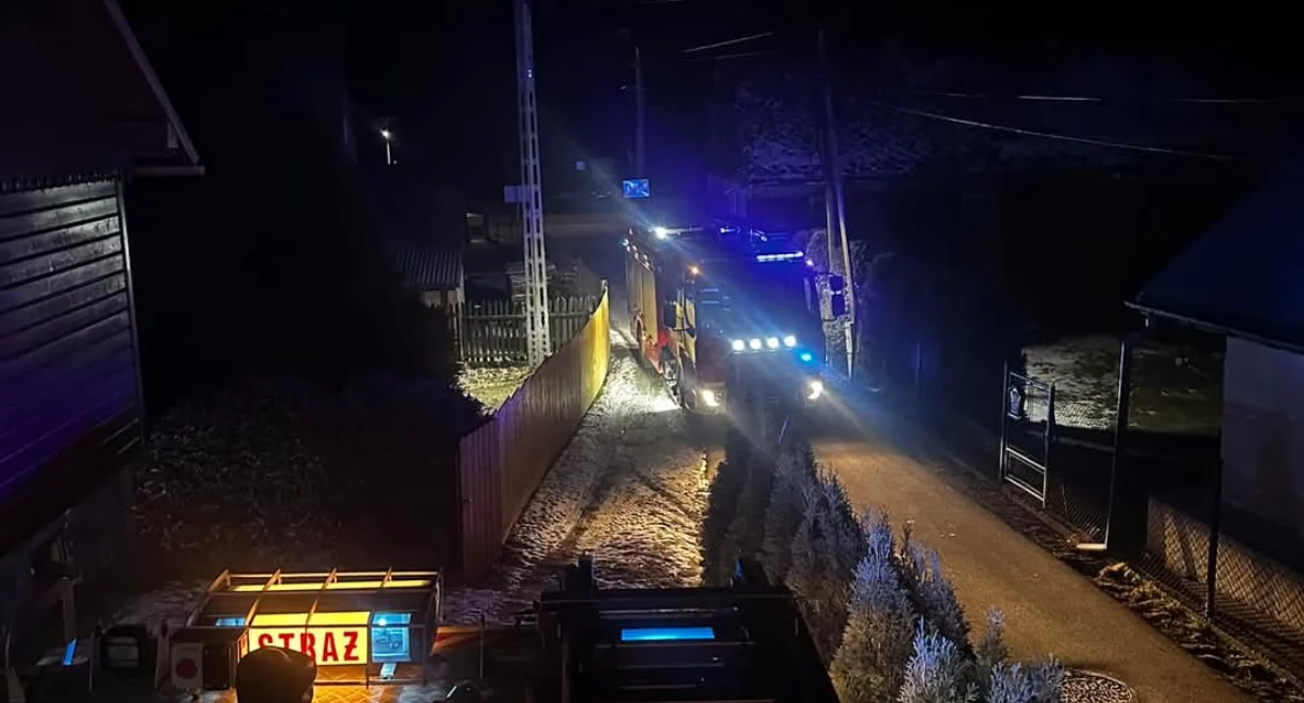 Pożar sadzy w kominie w Ujsołach