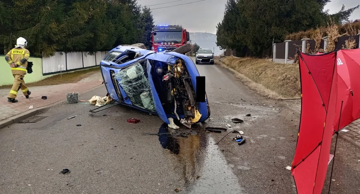 Tragiczny wypadek w Lipowej – nie żyje 26-letni kierowca. Aktualizacja