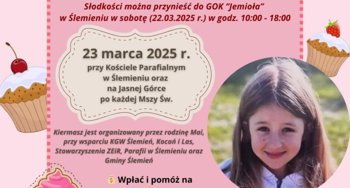 Charytatywny kiermasz ciast dla Mai Ormaniec – pomaganie przez słodkości