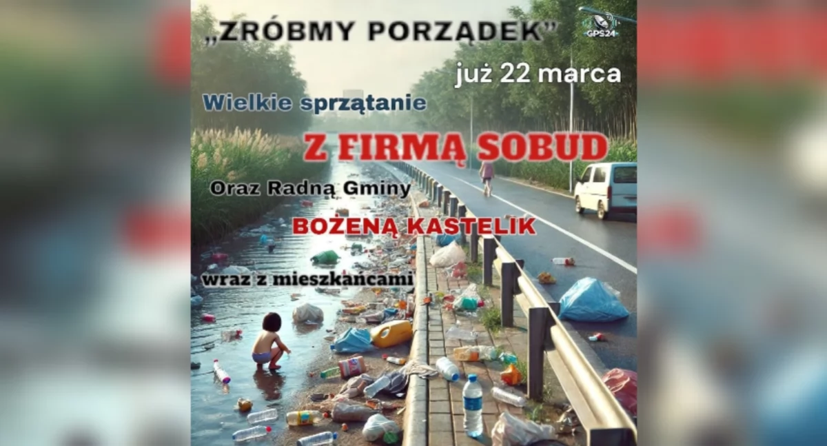 Gilowice sprzątają! Społeczna inicjatywa firmy SOBUD i radnej Bożeny Kastelik