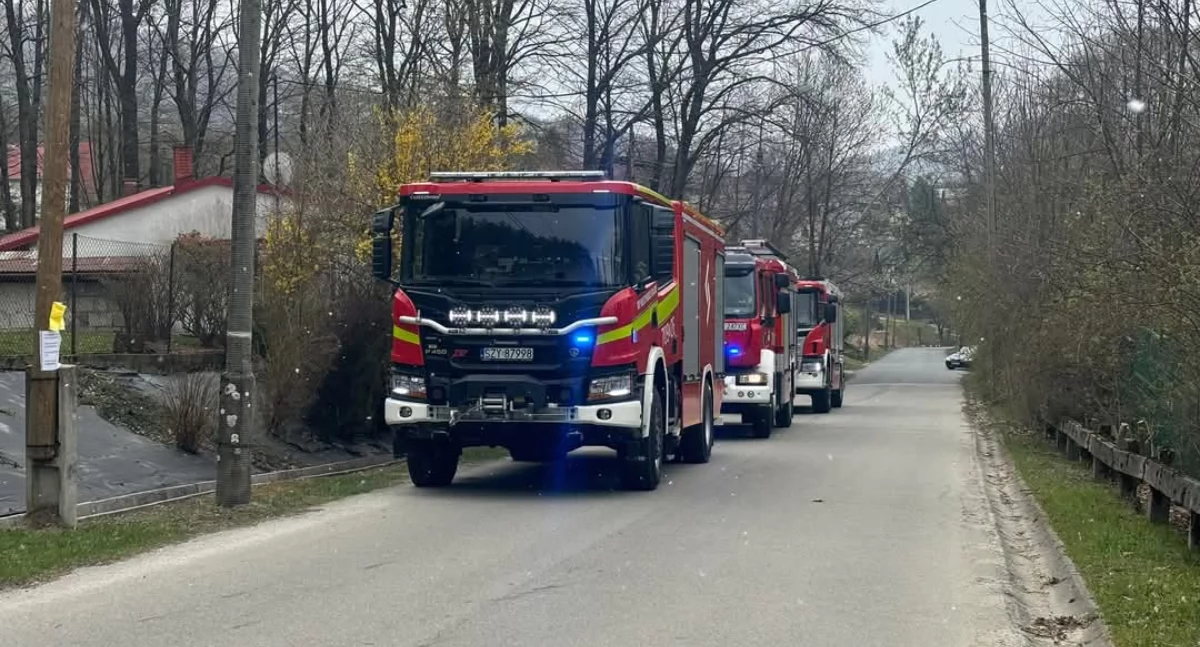 Czad w budynku mieszkalnym – szybka reakcja służb w Międzybrodziu Bialskim