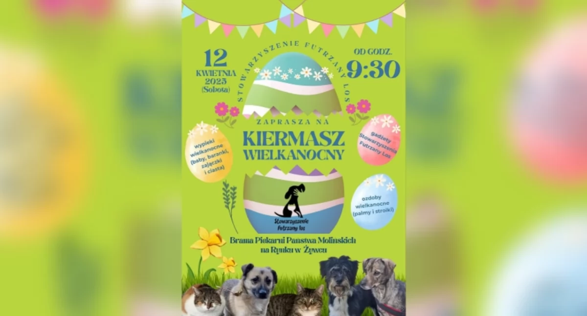 Kiermasz Wielkanocny w Żywcu – Pomóżmy Futrzakom!
