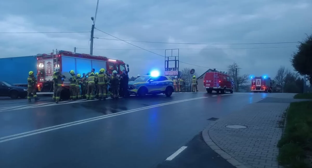 Plama ropopochodna na ul. Zakopiańskiej – wspólna interwencja OSP