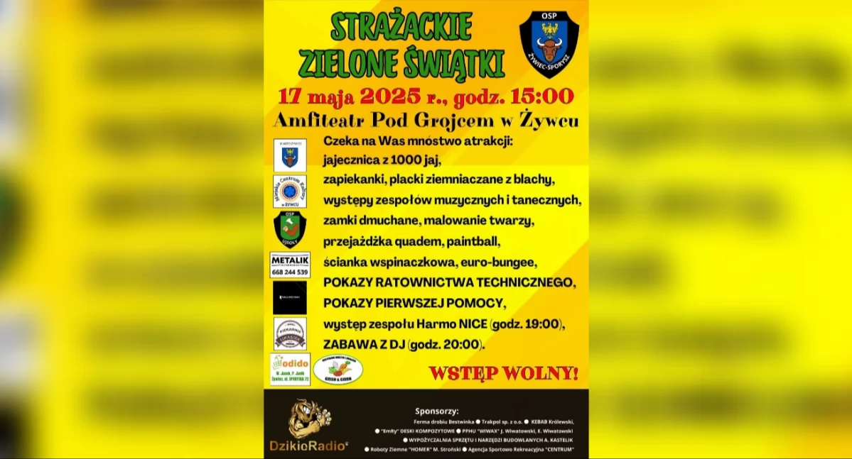 Strażackie Zielone Świątki w Żywcu – Rodzinna Zabawa Pod Grojcem
