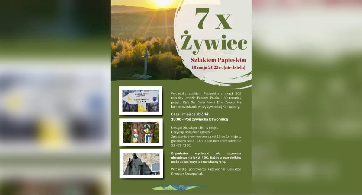 Miasto Żywiec  rozpoczyna cykl wycieczek 7x Żywiec