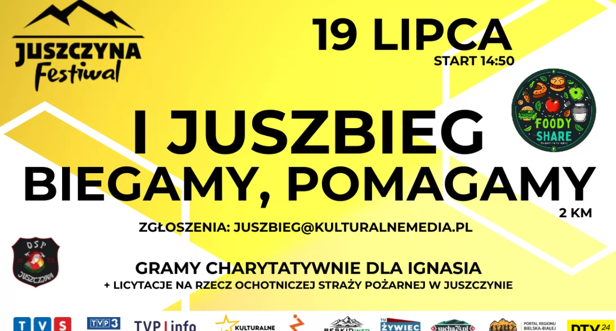 JUSZBIEG-serce na starciel Pierwsza edycja charytatywnego biegu już 19 lipca