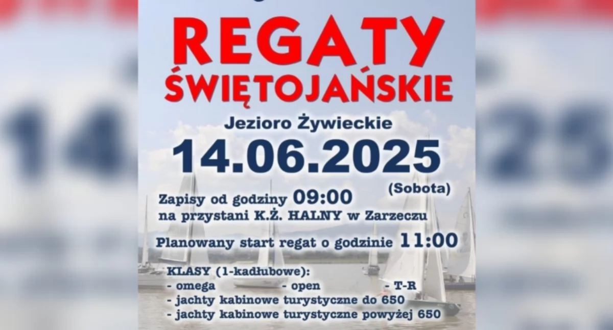 Regaty Świętojańskie 2025 nad Jeziorem Żywieckim – żeglarskie święto w sercu Beskidów