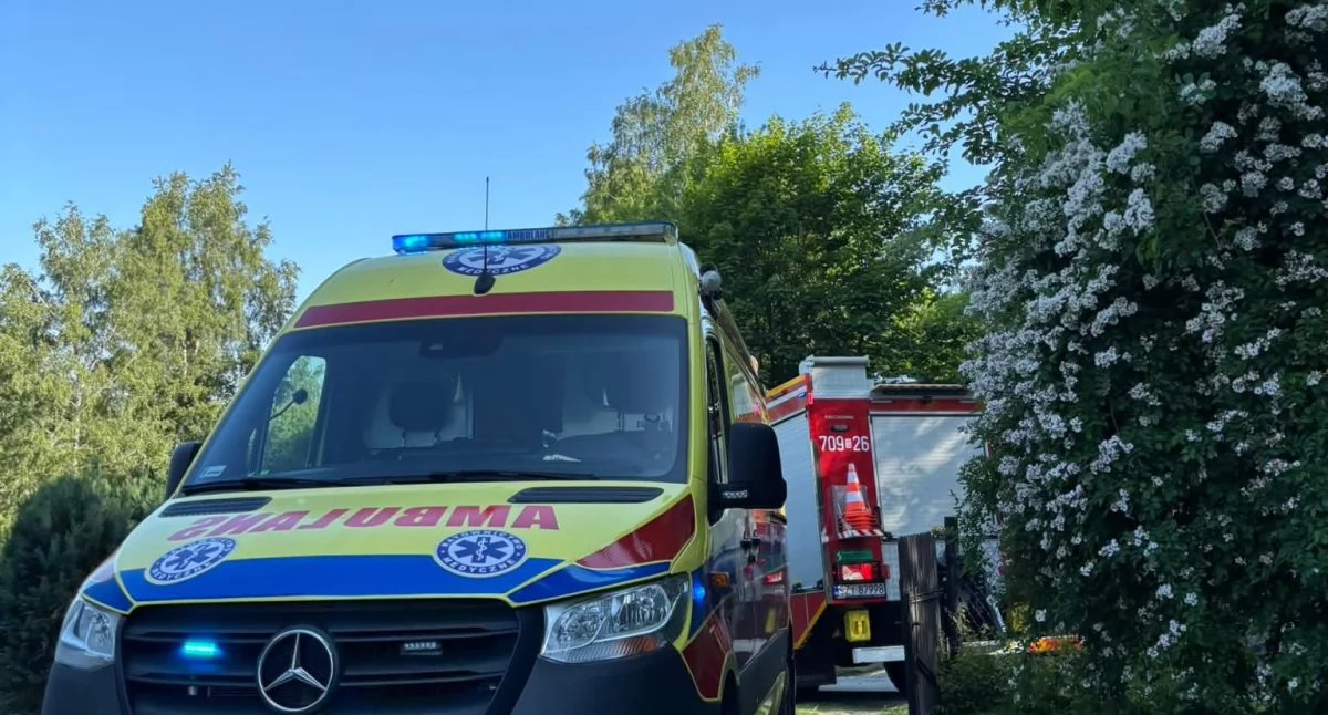 Pożar butli gazowej w Międzybrodziu Bialskim – jedna osoba ranna
