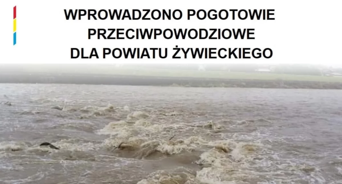 Pogotowie przeciwpowodziowe w powiecie żywieckim – ważny komunikat!