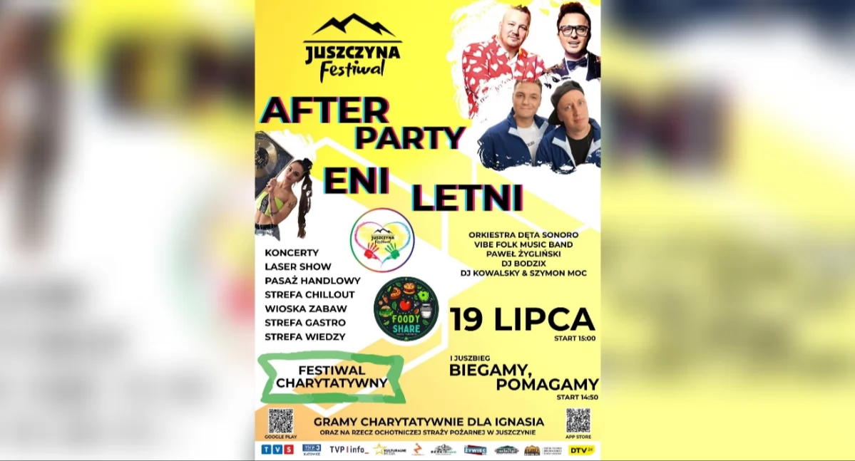 Juszczyna Festiwal już w ten weekend! Bawimy się i pomagamy!