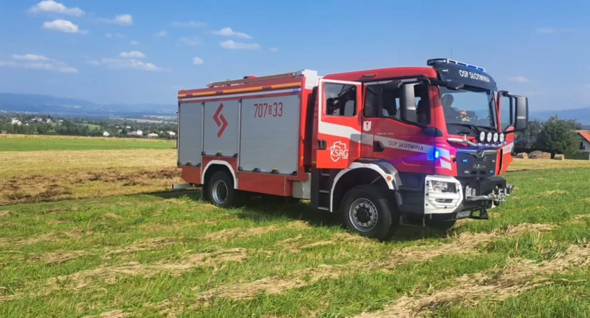 Tragiczne zdarzenie w Słotwinie – strażacy i ZRM w akcji